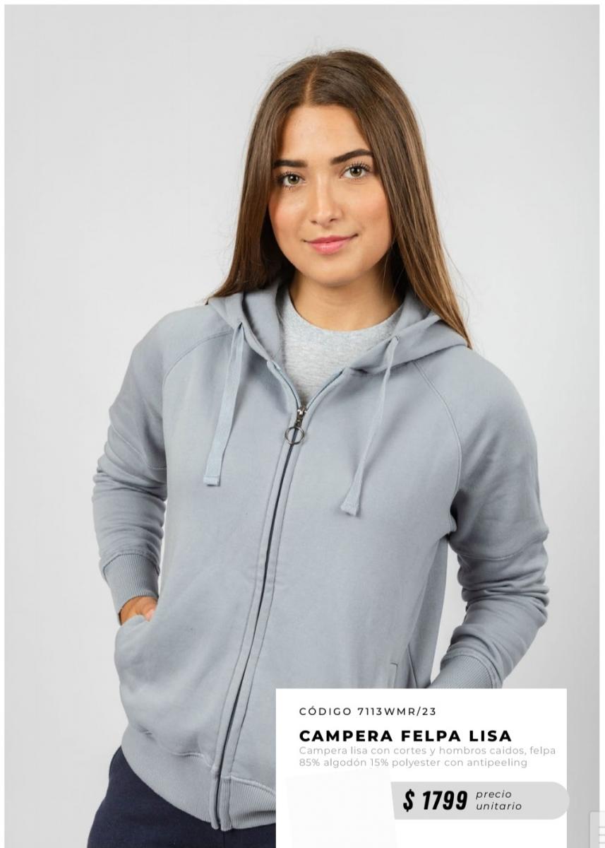 Campera de Felpa Lisa