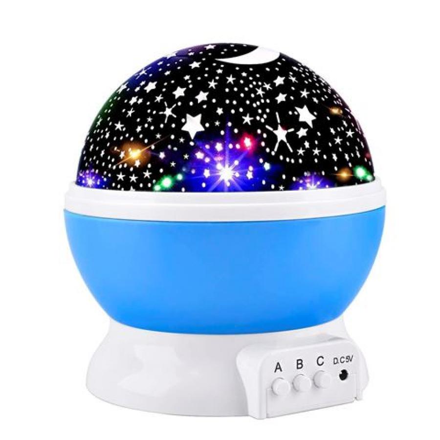 Lámpara Veladora Proyector Led De Estrellas Usb Mesa Techo