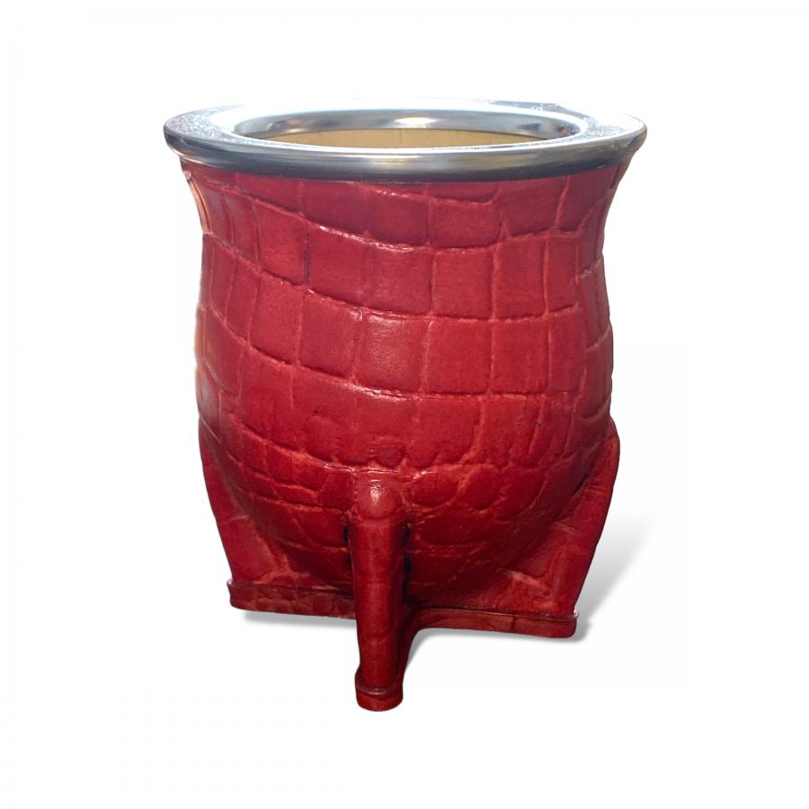 Mate Camionero Cuero Croco