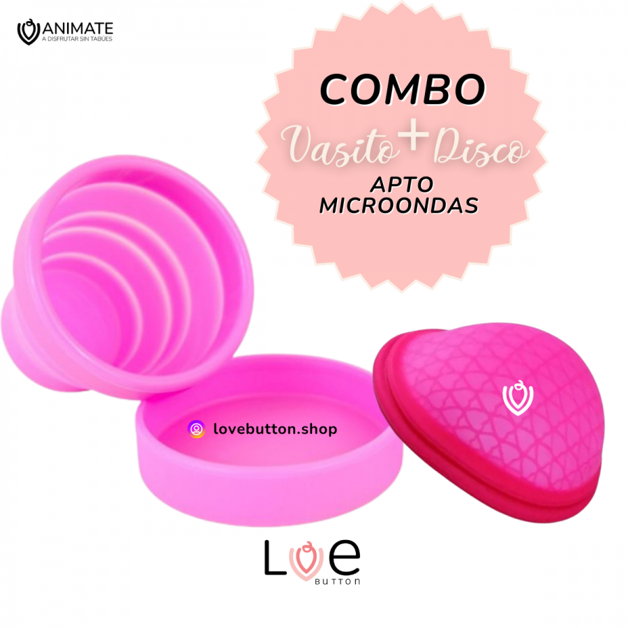 DISCO MENSTRUAL + VASO ESTERLIIZADOR 