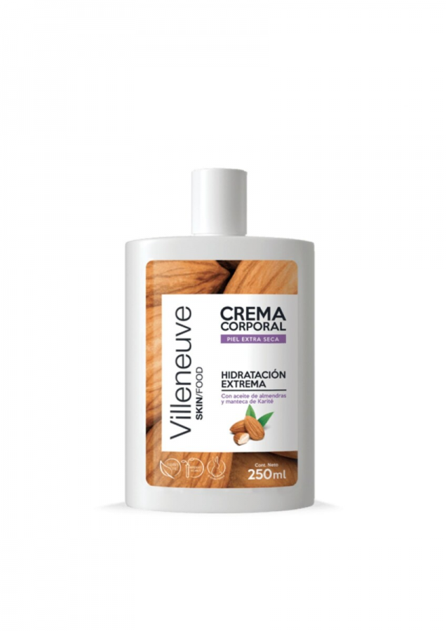 Crema Corporal Villeneuve Almendras 250ml