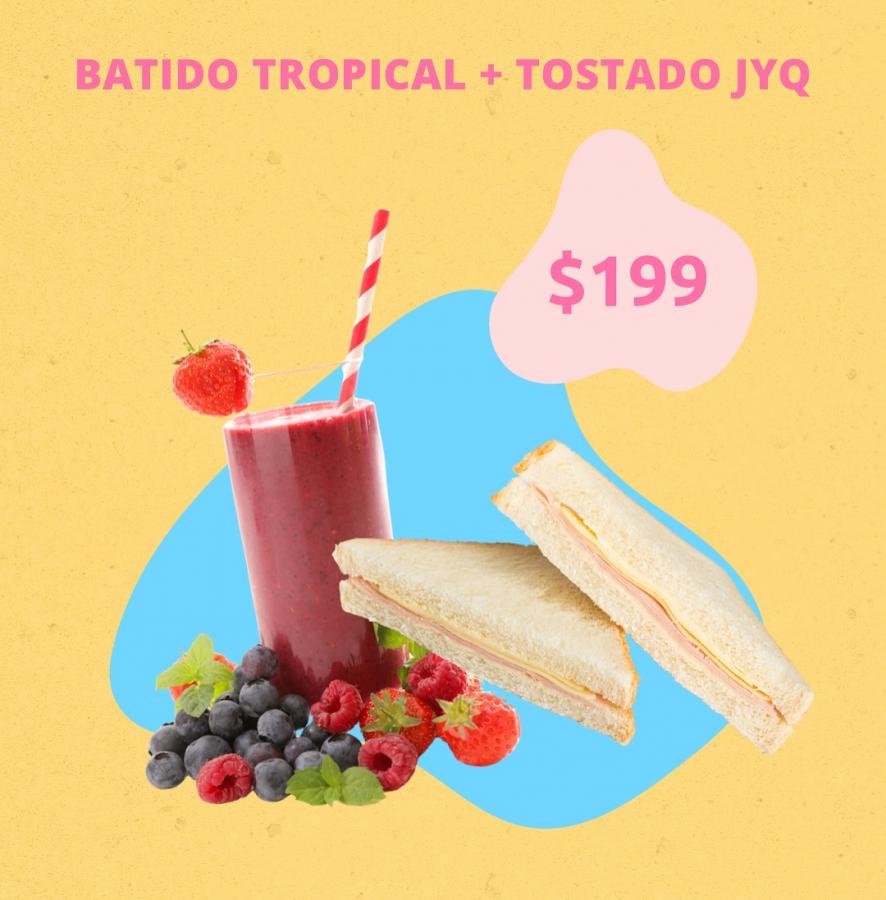 Batido Tropical + Tostado J y Q