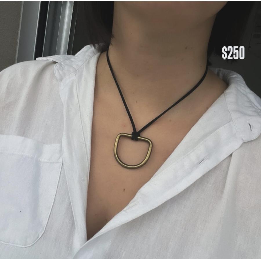 Collar tiento negro + hebilla